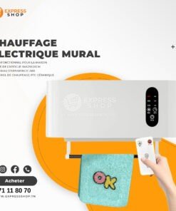 Blitz Chauffage Électrique Mural Multifonction 2000W pour Maison et Salle de Bain Étanche Rapide Chaud pour l'Hiver