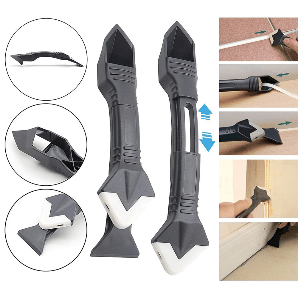 Kit d'Outils De Calfeutrage 5 En 1 Avec 5 Accessoires De Finition De Calfeutrage plus Silicone