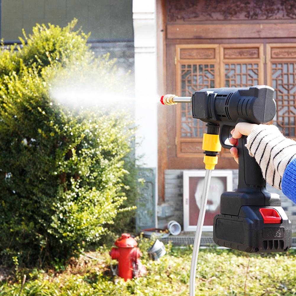6en1 Pistolet Nettoyeur Haute Pression 1300 PSI rechargeable Sans Fil Avec Batterie 48V