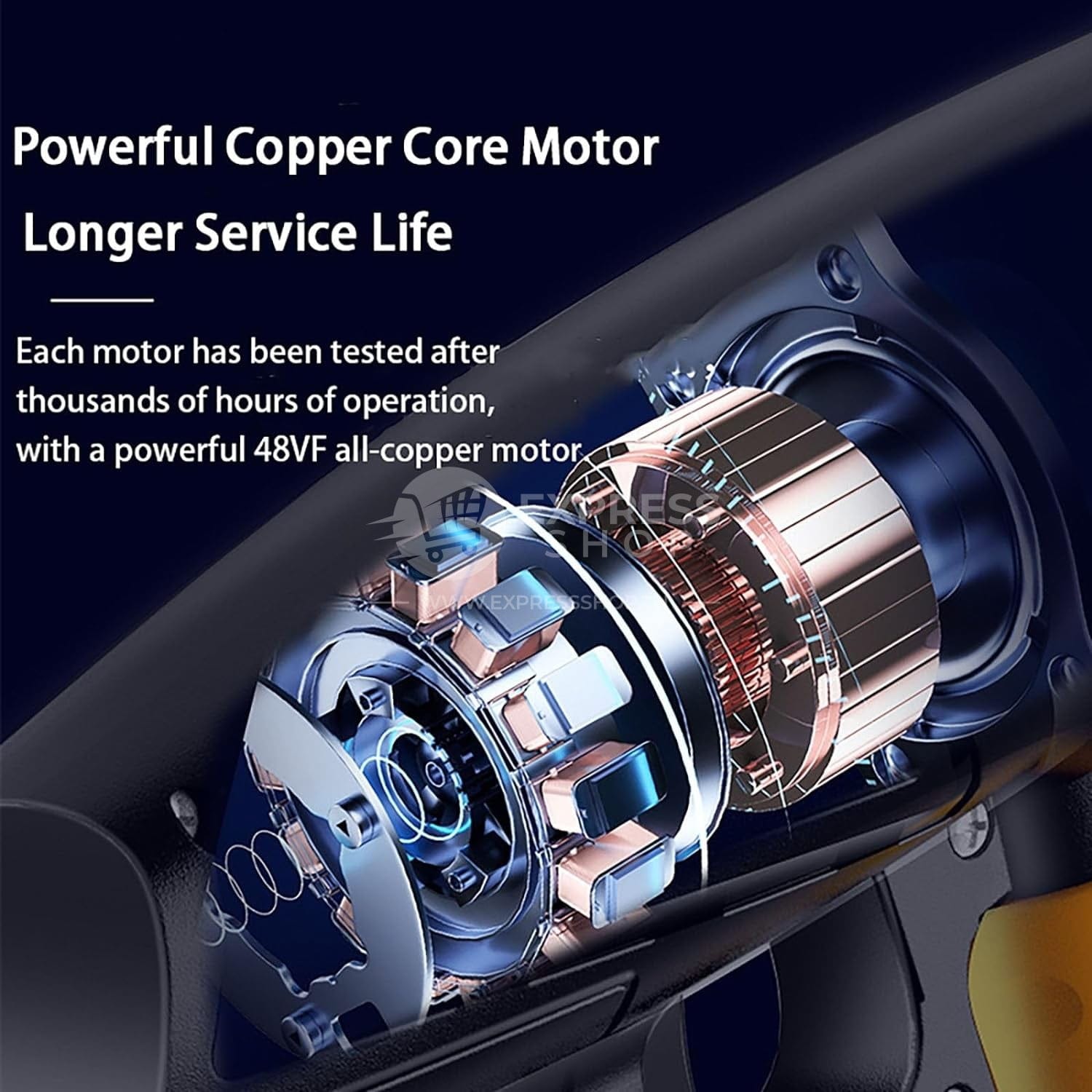 6en1 Pistolet Nettoyeur Haute Pression 1300 PSI rechargeable Sans Fil Avec Batterie 48V