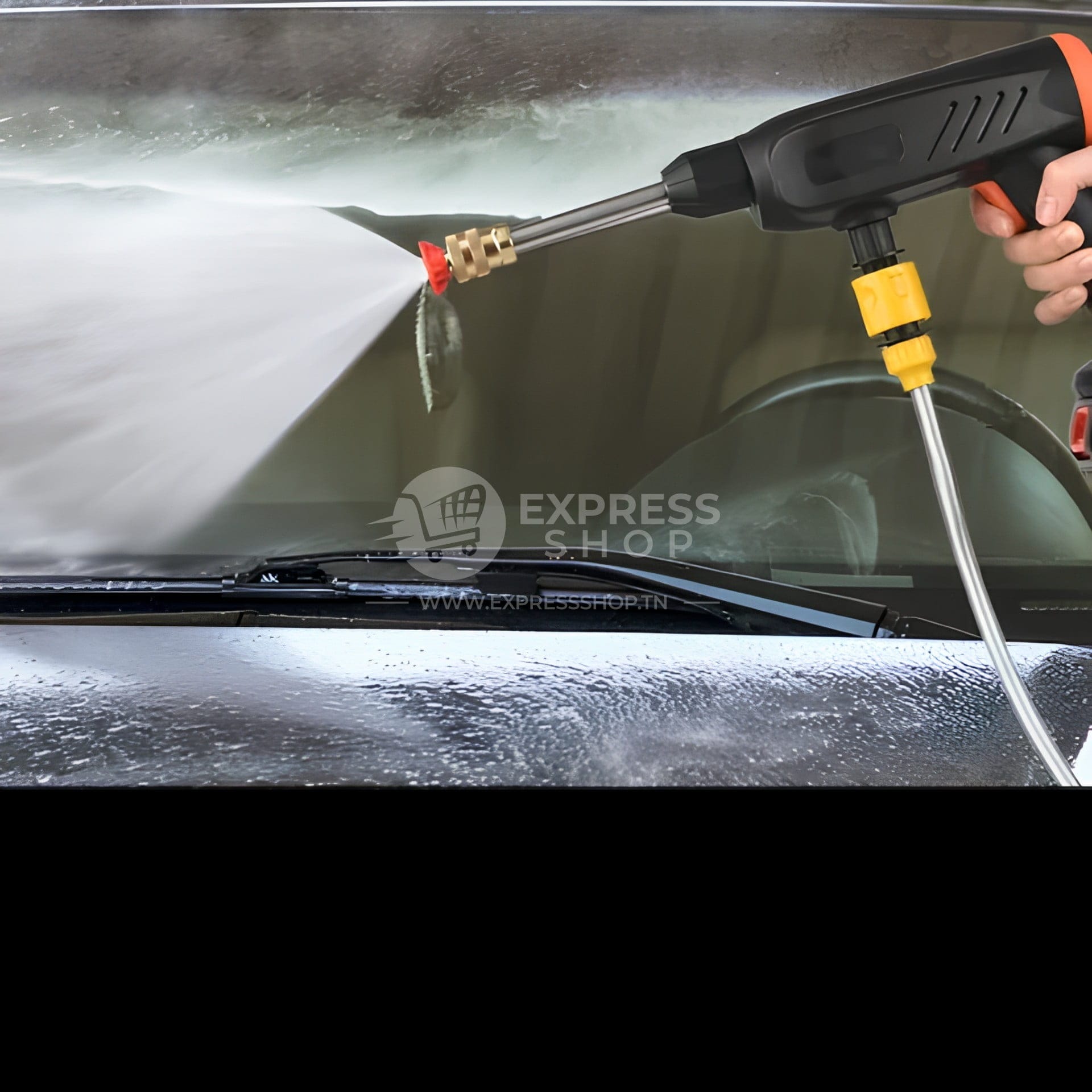 6en1 Pistolet Nettoyeur Haute Pression 1300 PSI rechargeable Sans Fil Avec Batterie 48V