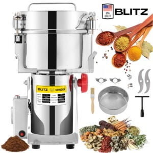 Broyeur électrique BLITZ 1KG Multifonction en acier inoxydable grande vitesse 3000W à pendule (USA Quality)