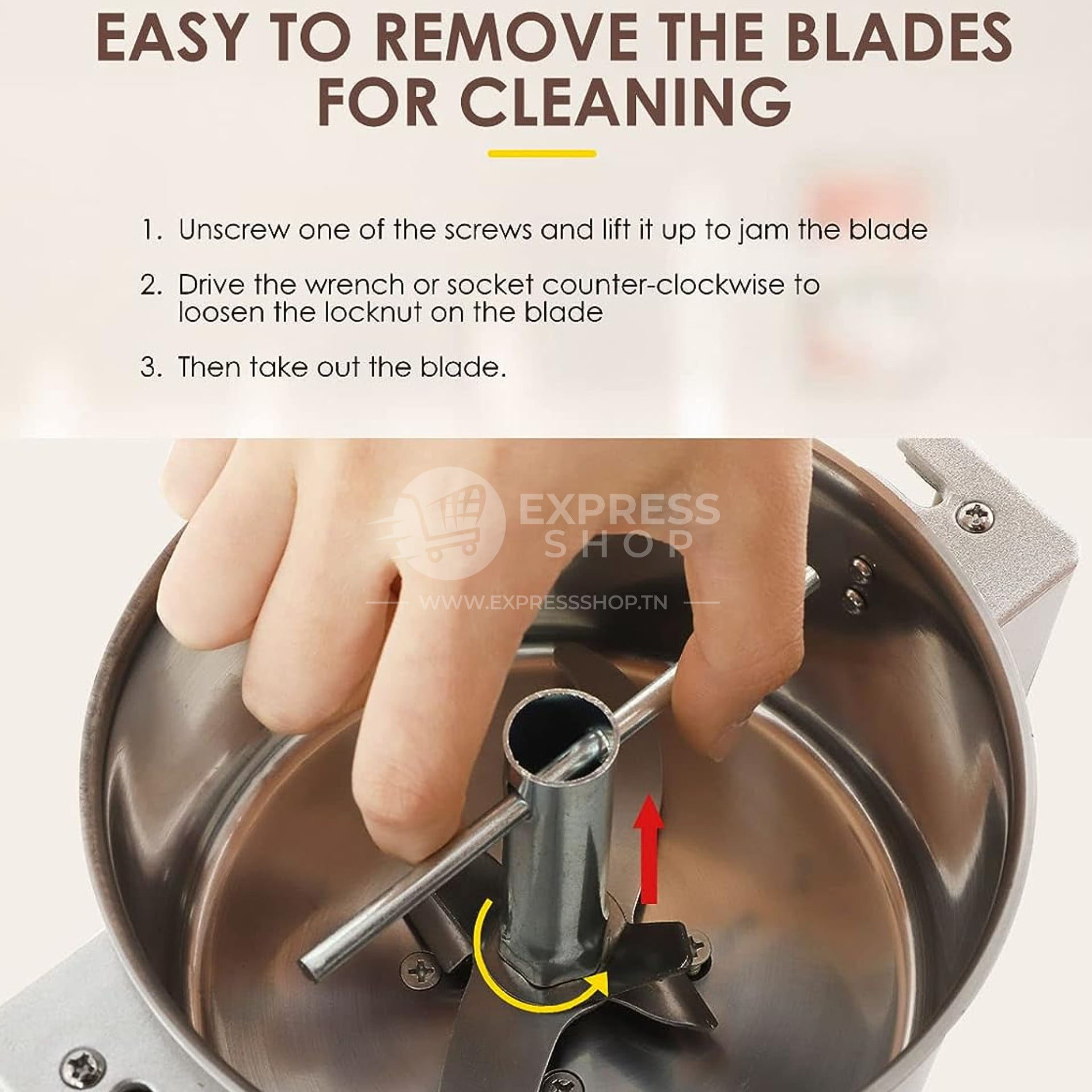 Blitz- Broyeur électrique 1KG Multifonction en acier inoxydable grande vitesse 3000W moteur en cuivre (Original)