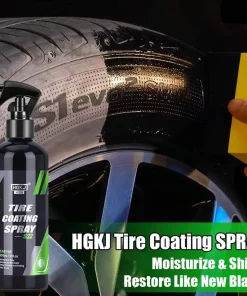 HGKJ®  S22 - 2en1 Spray de revêtement de pneu cire d'étanchéité hydrophobe pour jantes , renoircissement, brillance, remplissage