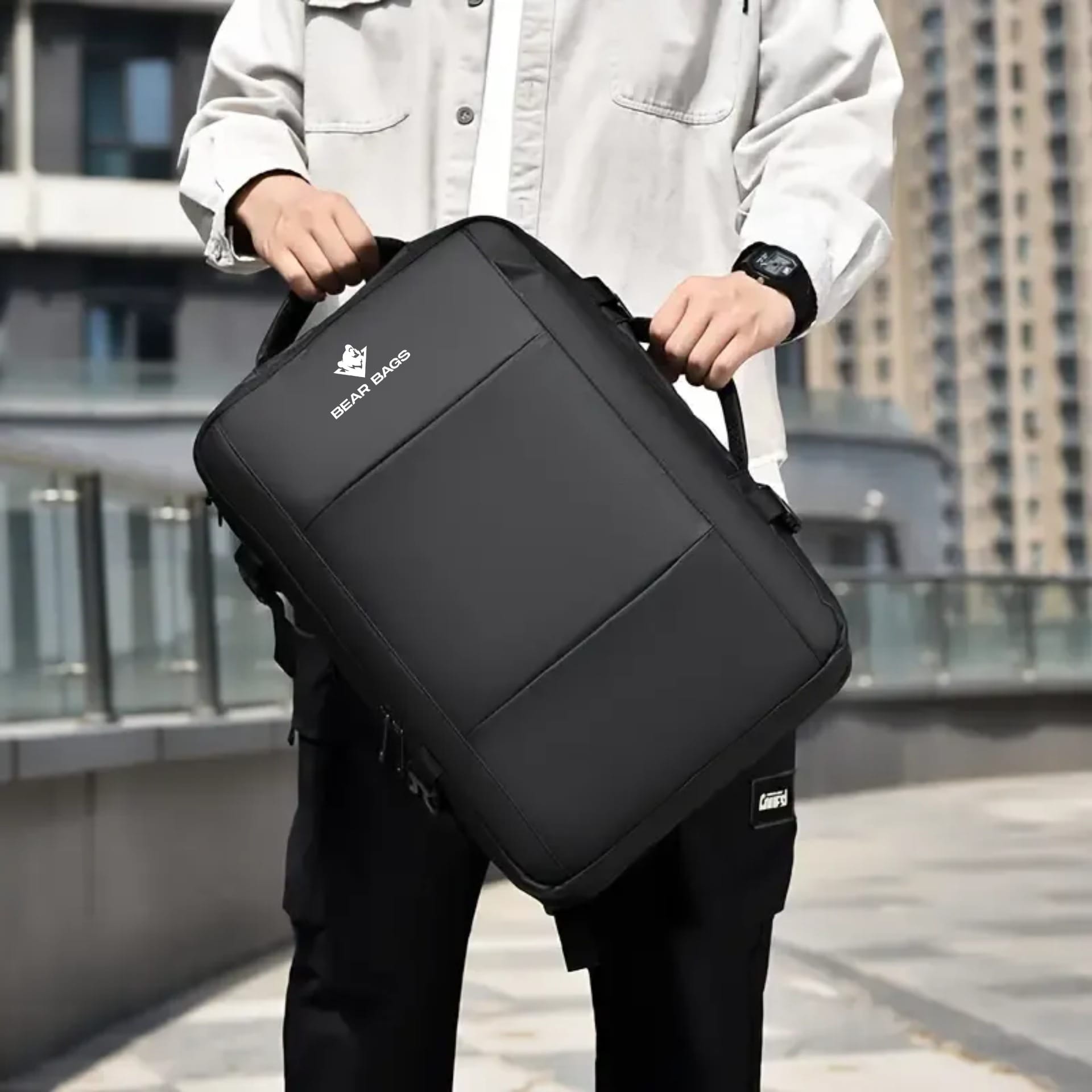 Sac À Dos De Voyage Ordinateur Professionnel Étanche Chargement USB Homme Femme Ordinateur pas extensible