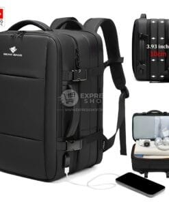 Agon  – Sac À Dos De Voyage Extensible Ordinateur 45L Professionnel Étanche Chargement USB Homme Femme Ordinateur jusqu'a 17.5 pouces
