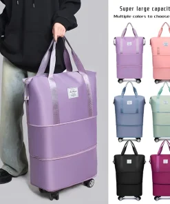 Converta BearBags® – 4en1 Sac De Voyage À Roulettes amovibles Unisexe Ultra-Léger Et Extensible Imperméable