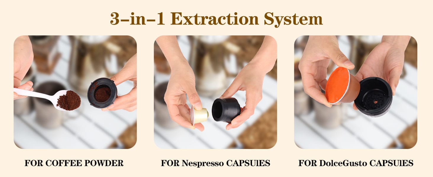 Blitz® - 5 En 1 Machine à Café Espresso Portable Et Rechargeable Avec Chauffage Intégré Blitz® - 5 En 1 Machine à Café Espresso Portable Et Rechargeable Avec Chauffage Intégré