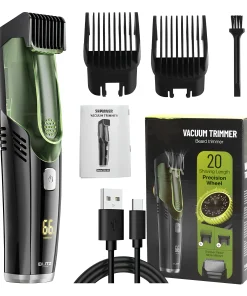 Blitz® - Rasoir & Tondeuse sans fil Aspiration Intégrée Rechargeable Étanche