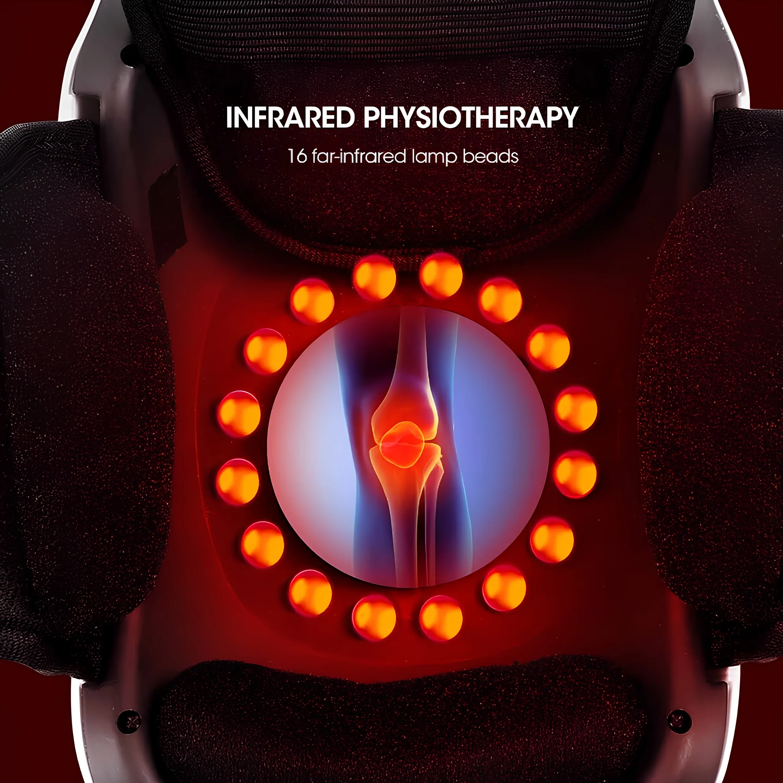 Masseur Intelligent 5en1 Sans Fil – Chauffant & Vibrant, 9 Modes d’Électrothérapie pour Soulager les Douleurs Articulaires