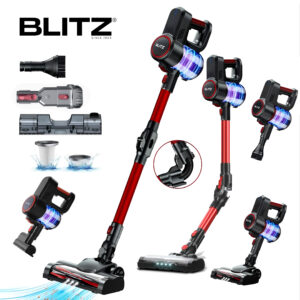 Blitz® 5-en-1 Aspirateur Sec & Eau Sans Fil – 1500 W Puissant, Léger, Silencieux avec Détecteur de Microbes