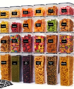 Blitz® - Ensemble de 24 Boîtes De Conservation Hermétiques Alimentaires Sans BPA Pour Un Rangement Idéal