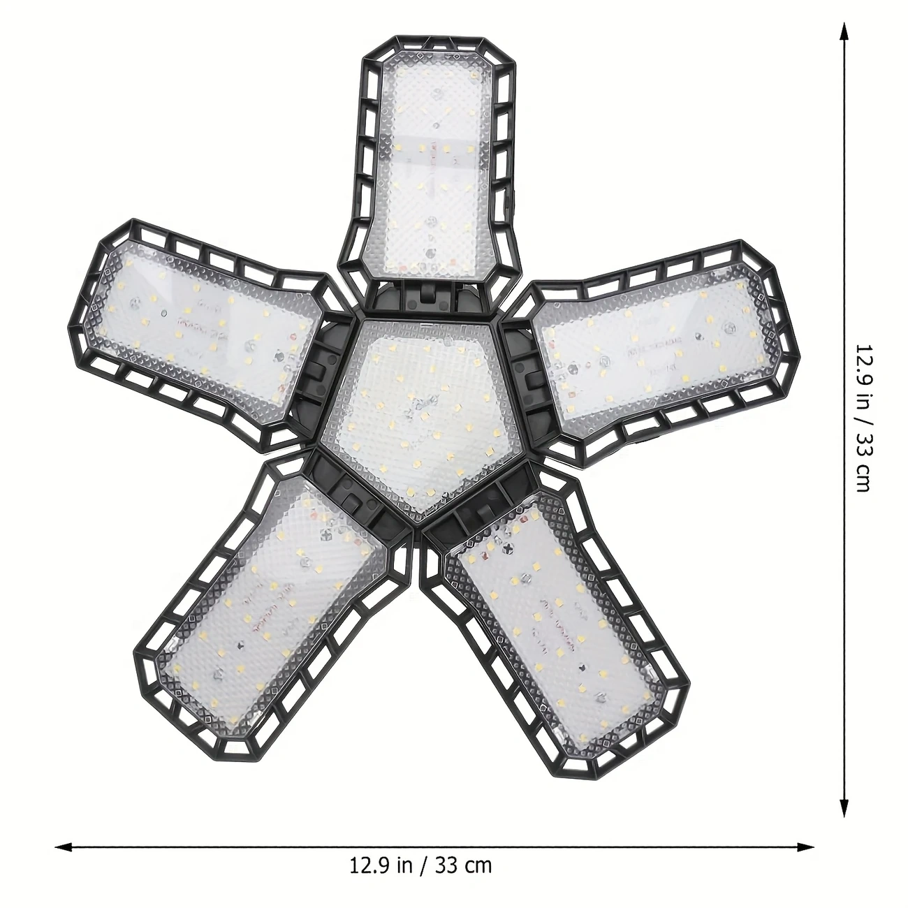 5en1 Lumière de Garage LED Déformable Éclairage Ultra-Lumineux avec Panneaux Réglables