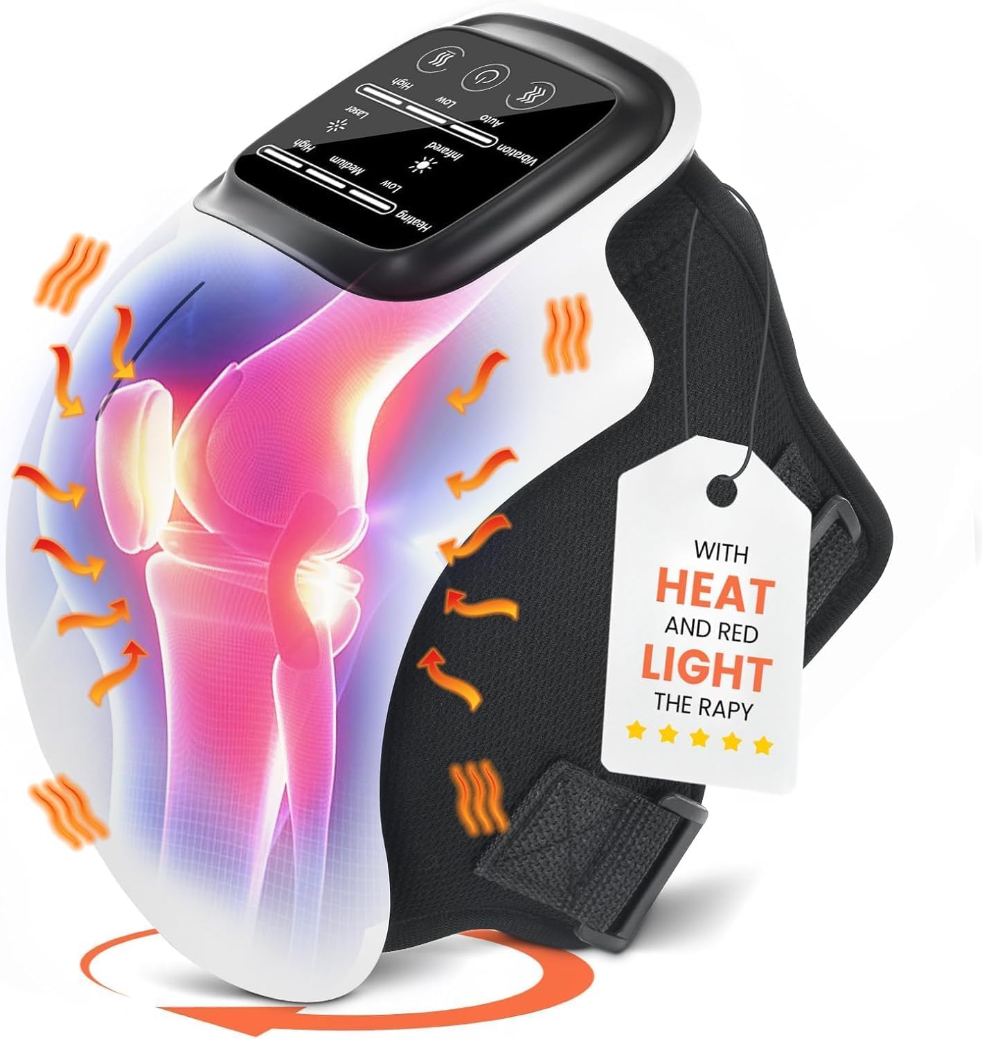 Masseur Intelligent 5en1 Sans Fil – Chauffant & Vibrant, 9 Modes d’Électrothérapie pour Soulager les Douleurs Articulaires