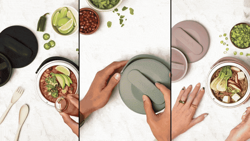 4 En 1 Lunch Box Et Chauffe-Repas Électrique Portable Et Compact pour Bureau Déplacements