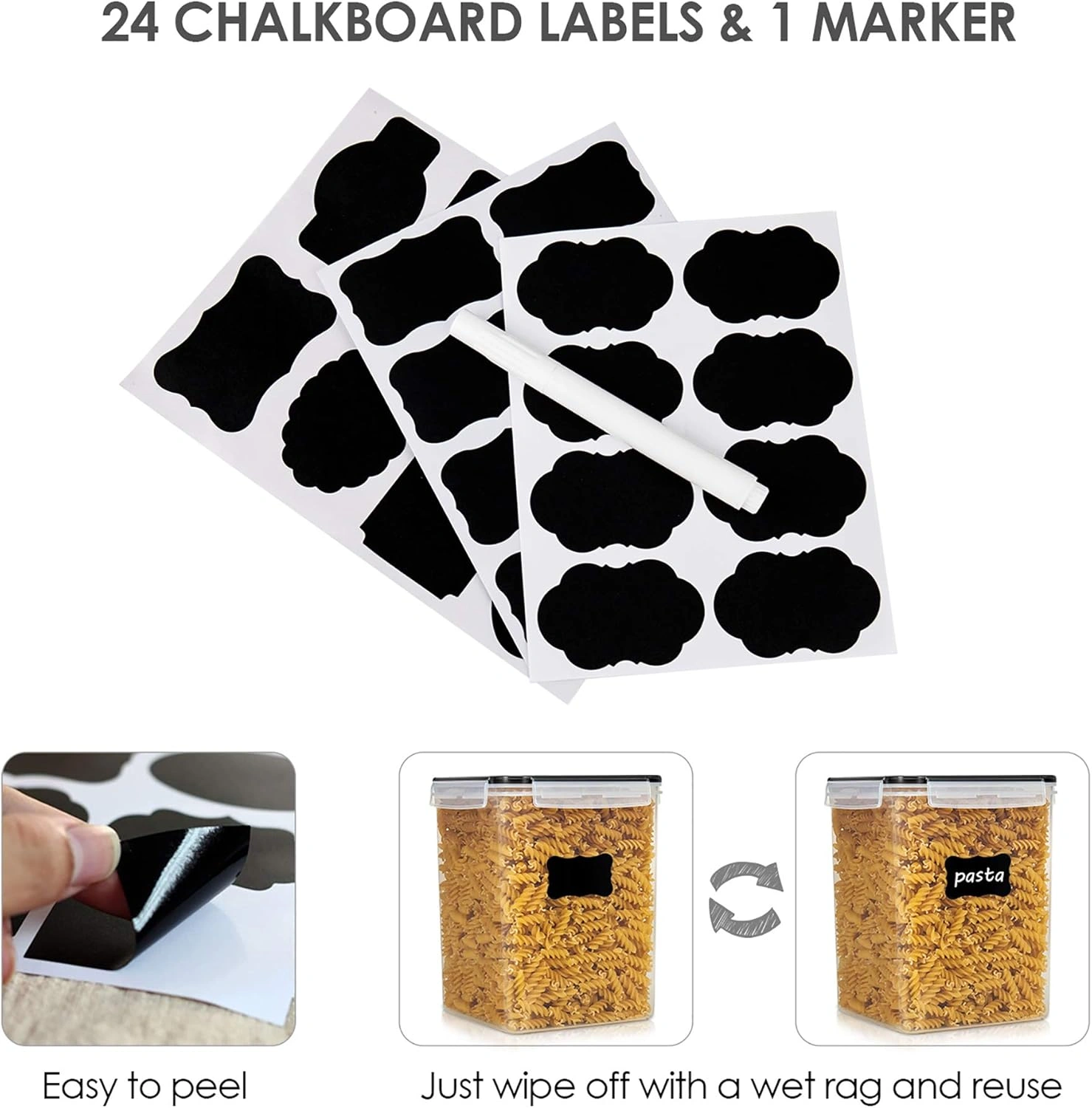 Blitz® – 4 Boîtes de Conservation Alimentaires 5,2 L Pour Cuisine & Garde-Manger Sans BPA Et Étanches