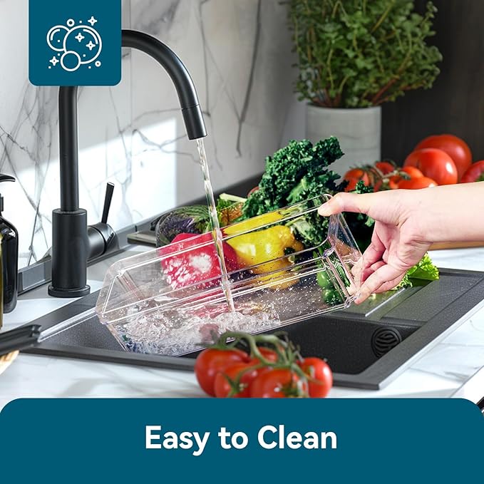 Blitz® - Boîtes de Rangement Réfrigérateur Alimentaire et Transparent Lot de 10 Pièces pour Cuisine & Placards