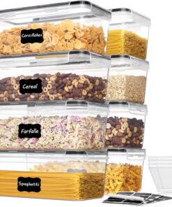 Blitz® - Set de 4 Boîtes de Conservation Longues de Haute Qualité Alimentaire Hermétiques Pour Cuisine