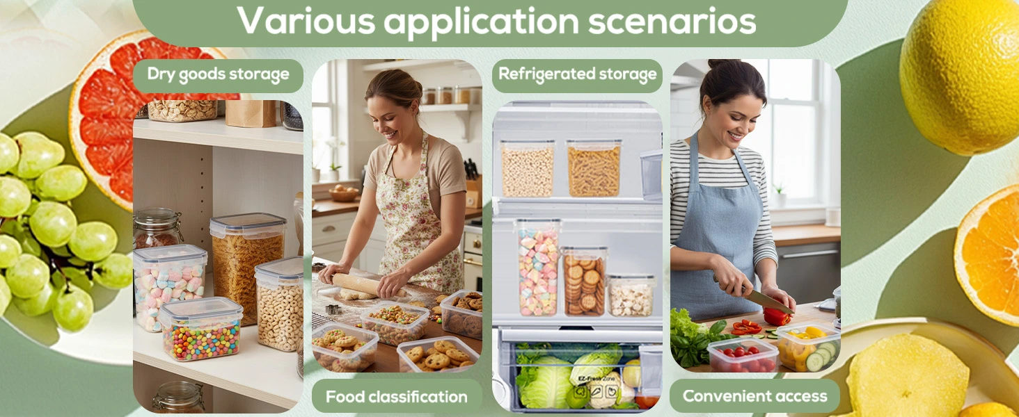 Blitz - Set de 16 Contenants Alimentaires Hermétiques Transparents Rangement Cuisine 38 L + Étiquettes stylo Blitz - Set de 16 Contenants Alimentaires Hermétiques Transparents Rangement Cuisine 38 L + Étiquettes stylo