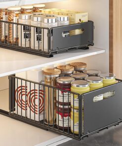 Lot de 2 organisateurs de placard coulissants pliables BNBR-6