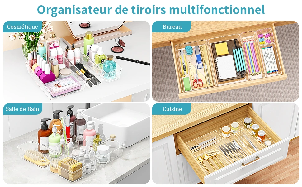 Blitz® - Boites de Rangement Hermétiques Multi Tailles Pour Maison et Cuisine Organisation Parfaite