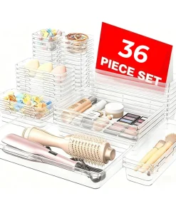 Blitz® - Organisateur Multi-Usage 36 Pièces Polyvalent Pour Accessoires et Maquillage