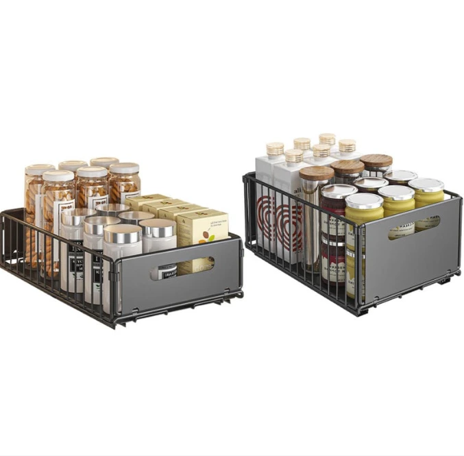 BNBR-6 - Lot de 2 organisateurs de placard coulissants pliable