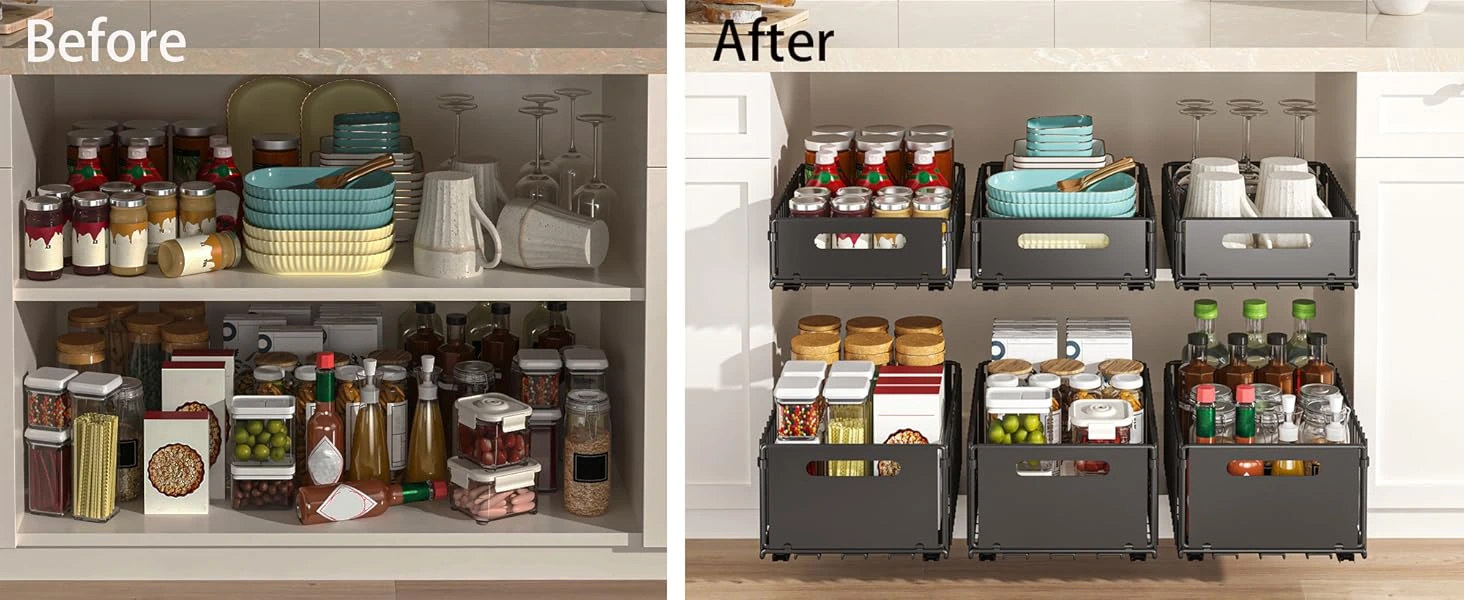 4en1 Organisateur de Placard Coulissant pliable INOX BNBR-4