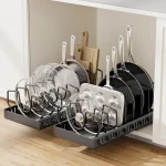 BNBR-12- 4en1 Organisateur Coulissante en INOX avec 8 séparateurs réglables