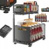 5en1 Multifonction Organisateur Coulissant INOX pliable Sous Évier 2 Niveaux –  Cuisine Salle de Bain BNBR-1