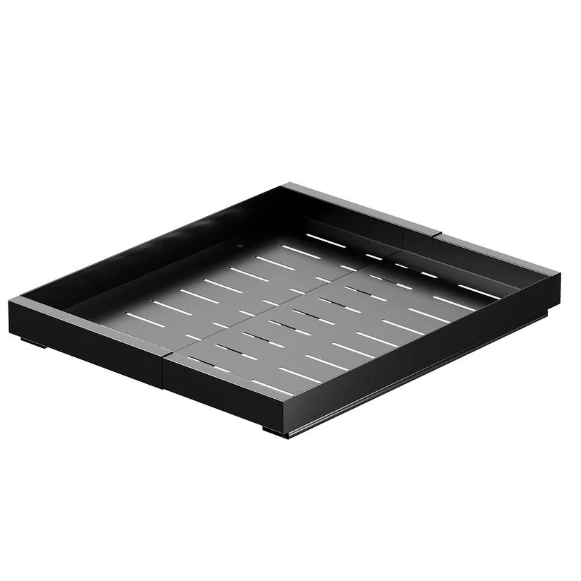 BNBR-14 - 3en1 Etagere coulissant extensible ajustable en INOX , rangement cuisine