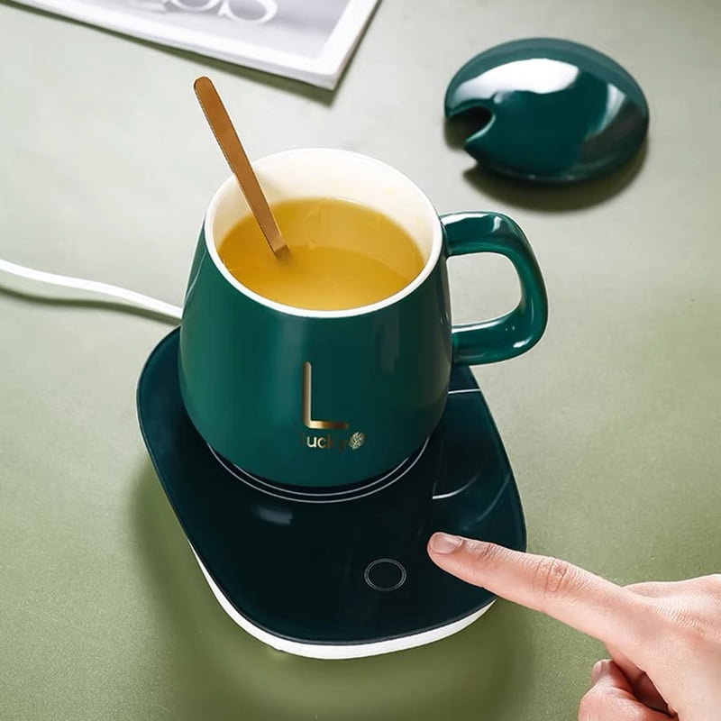 interrupteur de charge USB Faderr Chauffe-tasse à café chauffe-tasse électrique chauffant chauffe-tasse à 3 températures 
