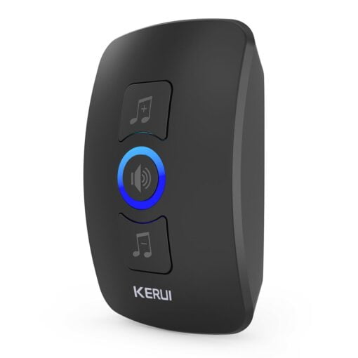 KERUI – sonnette intelligente sans fil, alarme de sécurité à domicile, lumière LED