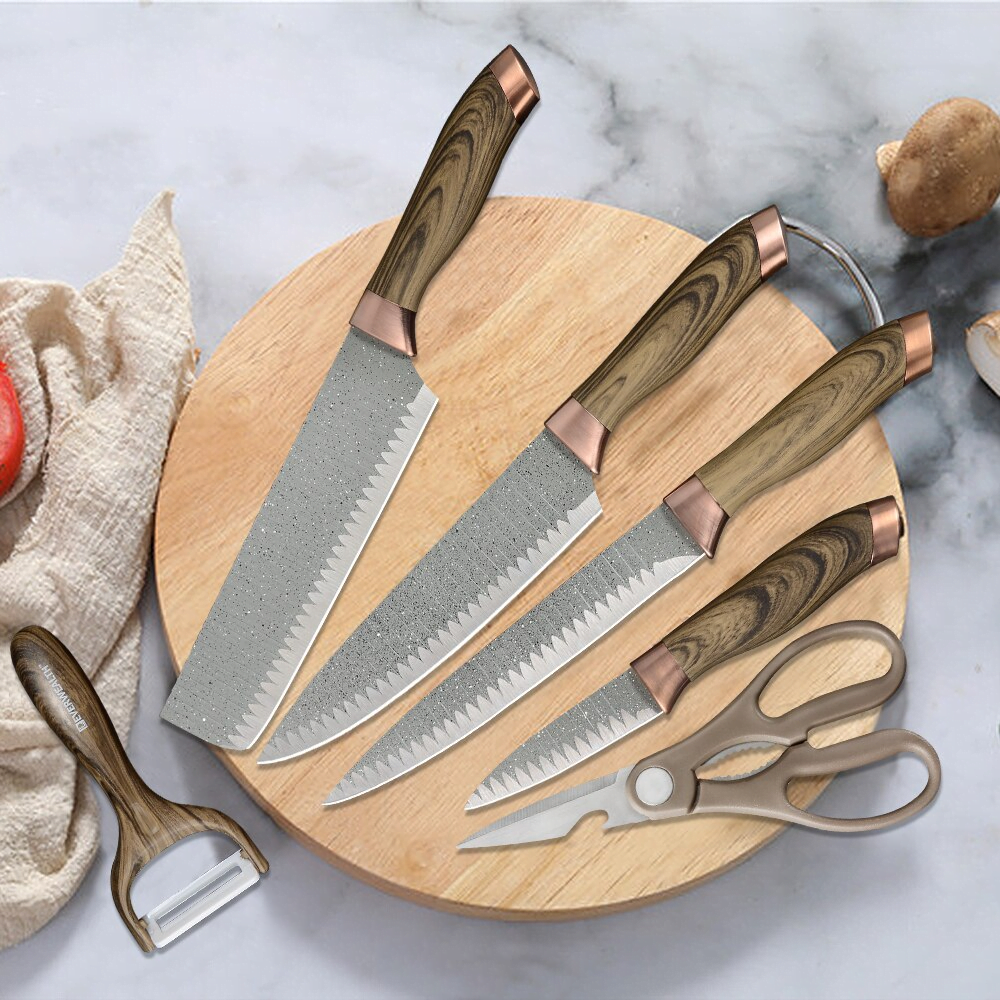 Set de Couteaux de cuisine + économe en céramique 5 pièces avec