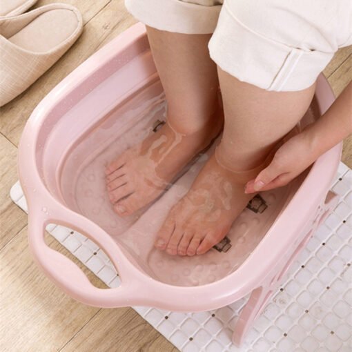 Bassin de bain de pieds pliable bain de pieds seau de Massage moussant ordinaire rehaussement en plastique réduire le baril de pression