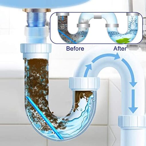 Sani Sticks Bâtons de nettoyage de canalisations pour évier, Multifonction