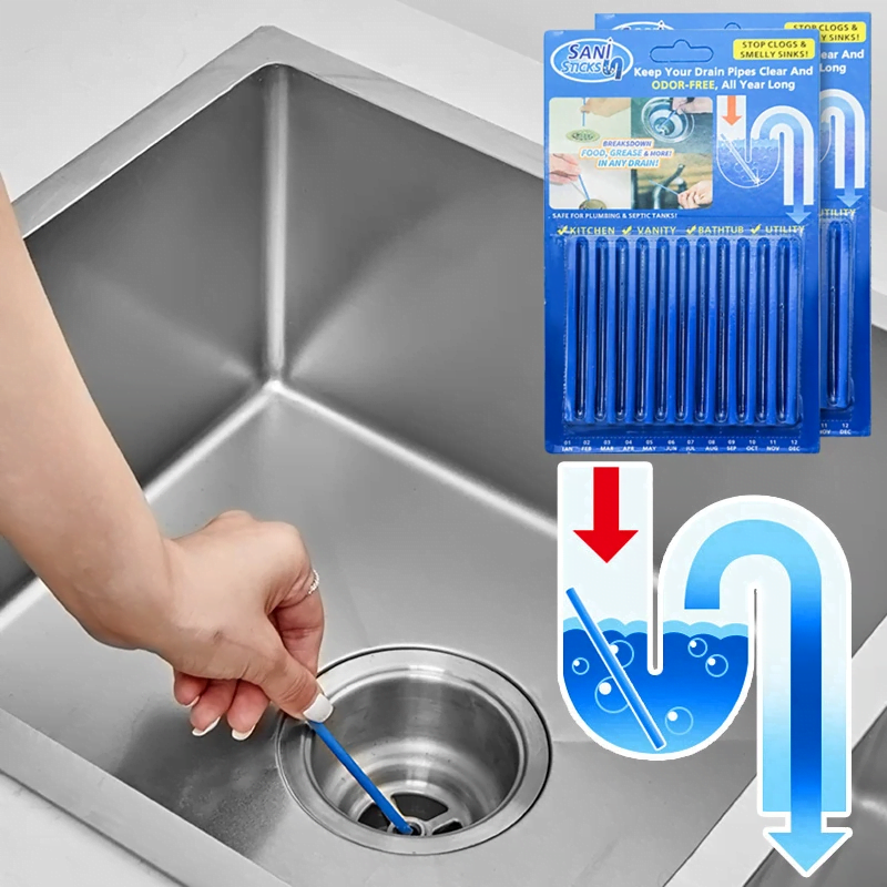 TD® nettoyeur canalisation tige de nettoyage tuyau deboucheur odeur cuisine  decontimation toilettes baton brosse baignoire sanitaire - Cdiscount Maison