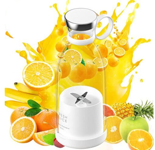 blender Fresh Juice Portable puissante pour jus secoue Smoothies charge sans fil avec six lames