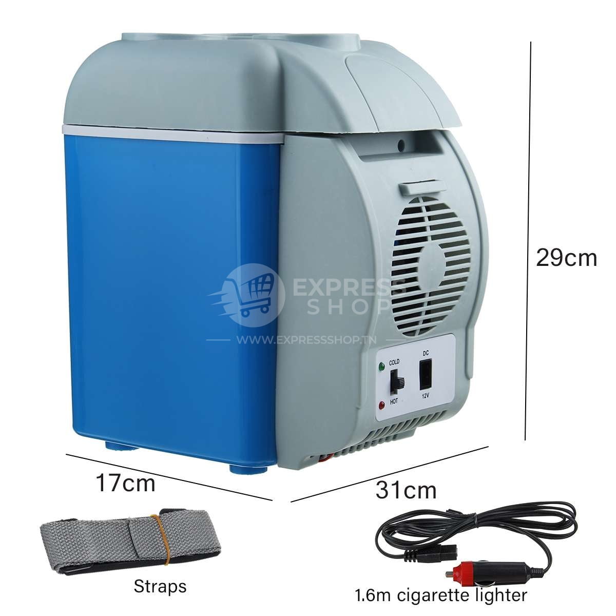 Mini réfrigérateur et réchauffeur de voiture portable 30 L 12 V