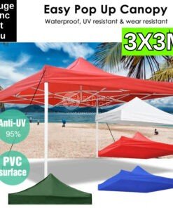 Tente  3x3M ultra léger multifonction robuste inoxydable Abri instantané contre le soleil et la pluie avec sac