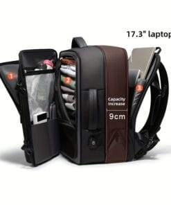 Venture  – Sac À Dos 5-En-1 Extensible Ordinateur Professionnel 45L Étanche Chargement USB Homme Femme