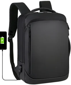 Sac à dos de chargement USB pour ordinateur portable pour homme étanche d'affaires, sac de voyage extérieur, 15.6 pouces