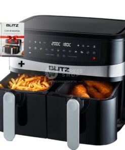 Blitz - 12en1 Air fryer Intelligante à double panier 10 Quart avec fonction Smart Vortex et Puissance de 2600W par panier