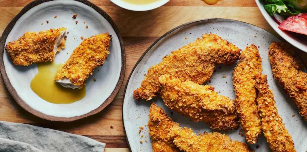 Doigts de poulet panés à la friteuse à air