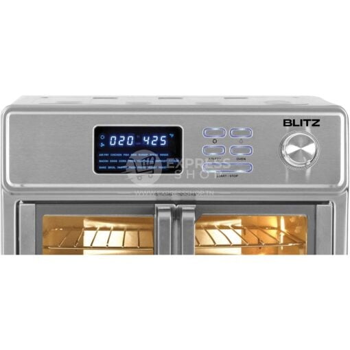 BLITZ GMAX Four et Friteuse à Air Numérique de 25 Litres avec 4 Accessoires et Puissance de 2600W (USA Quality)