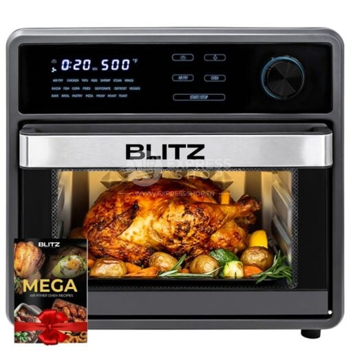 BLITZ -  MEGA 3en1 Air Fryer , Four et micro-ondes 15 Litres Avec 22 Programmes Intelligents et Puissance de 2600W (USA Quality)