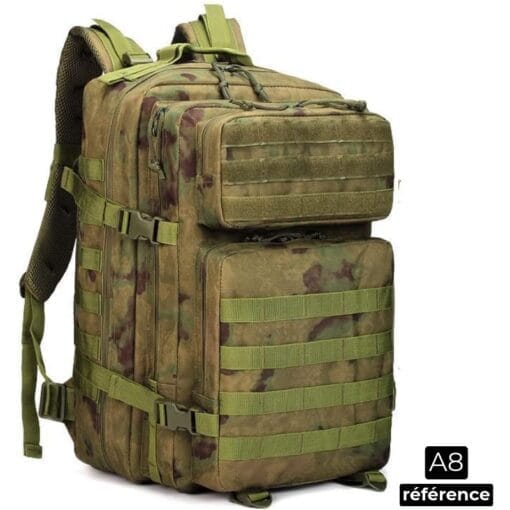 Atlas – Sac À Dos Tactiques Militaire Avec Grande Capacité 50L Et Absorption Des Chocs