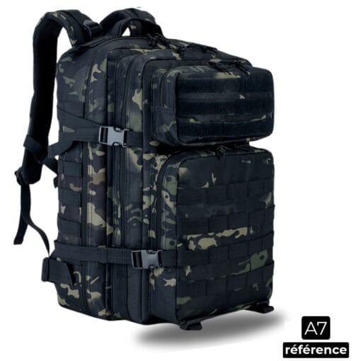 Atlas – Sac À Dos Tactiques Militaire Avec Grande Capacité 50L Et Absorption Des Chocs