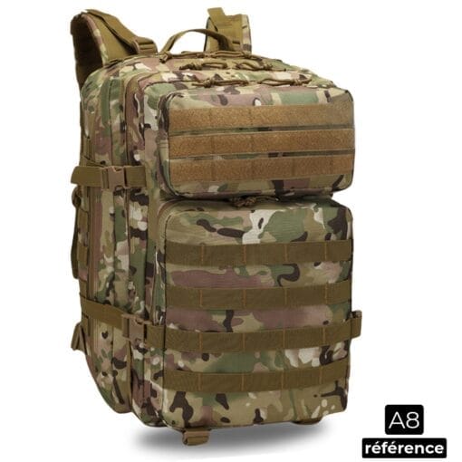 Atlas – Sac À Dos Tactiques Militaire Avec Grande Capacité 50L Et Absorption Des Chocs