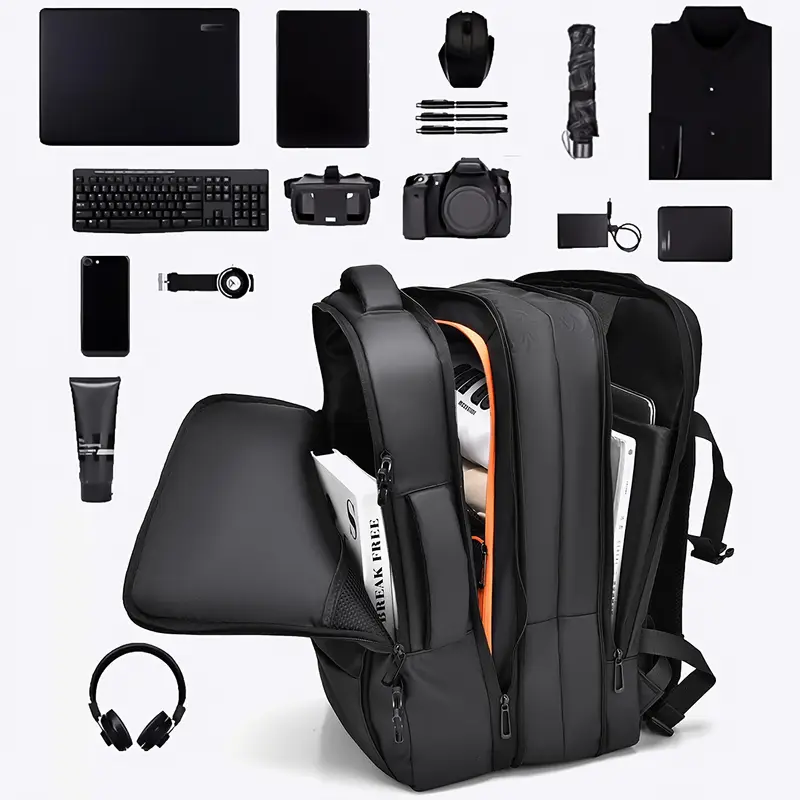 Venture – 5en1 Sac à dos Extensible 30L a 45L ordinateur étanche unisexe USB compartiment à chaussures Homme Femme